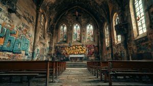 «Ustedes serán todos aniquilados, DZ Mafia» : un graffiti amenazante profanado sobre una capilla marsellesa