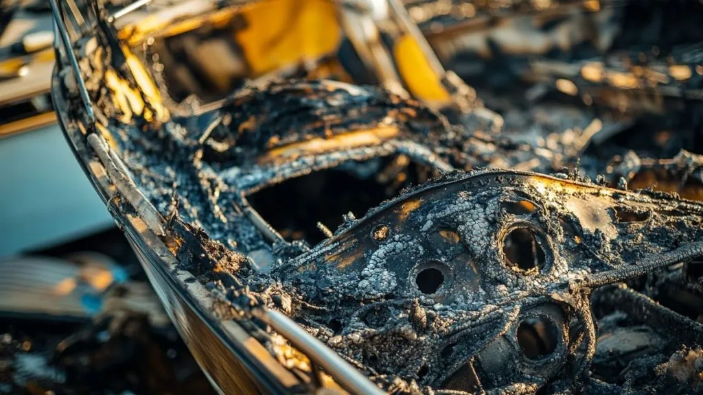 Incendiary devastation: Three yachts consumed by flames in a Marseille marina